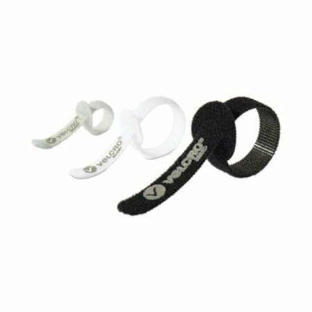 VELCRO BRAND Cord Ties, Portable, Hook/Loop AST, 12PK 30816
